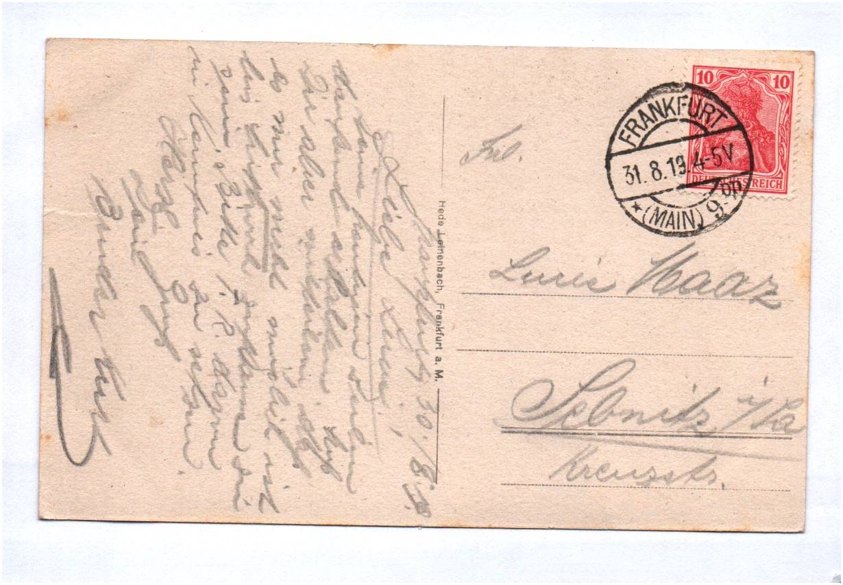 Ak Kronen Kaffee Frankfurt am Main 1919 Ak Kronen Kaffee Frankfurt am Main 1919