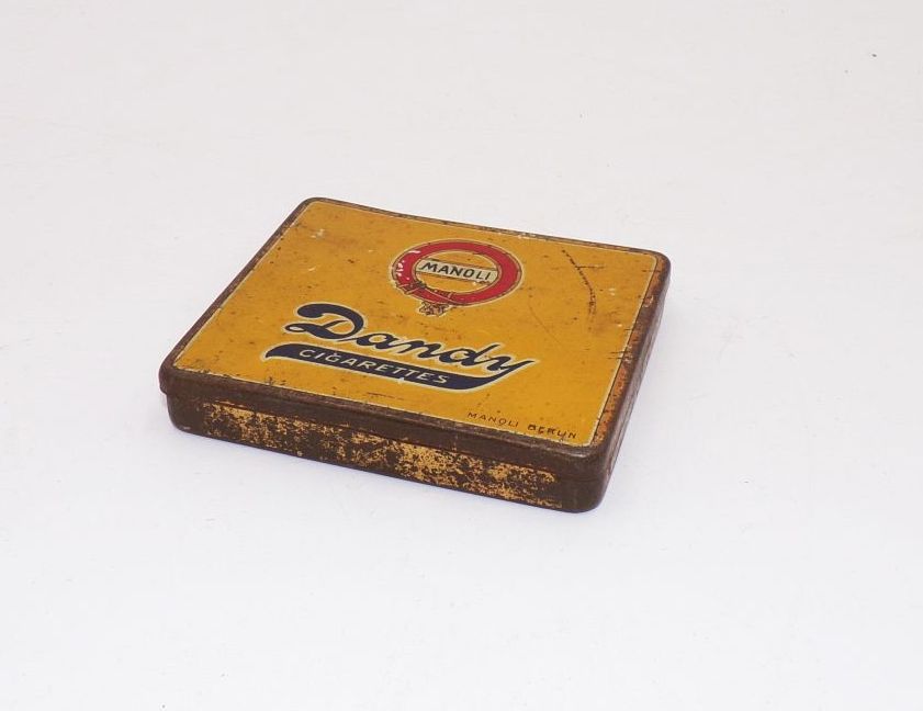Alte Manoli Blechdose Dandy Cigarettes 