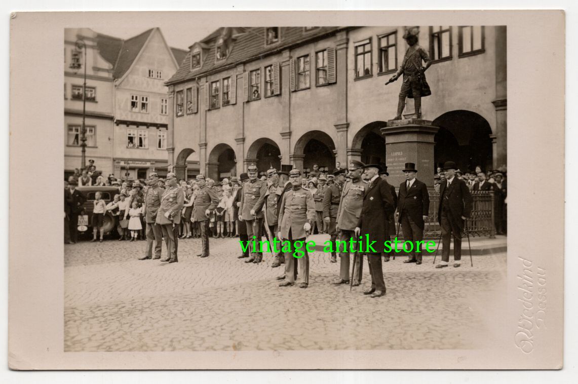 Foto Ak Dessau Hindenburg Adel hochrangiges Militär 