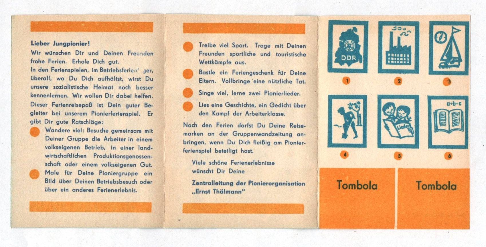 Junge Pioniere Ferienreisepass Ferienausweis blanko 1966 DDR Ausweis JP Junge Pioniere Ferienreisepass Ferienausweis blanko 1966 DDR Ausweis JP