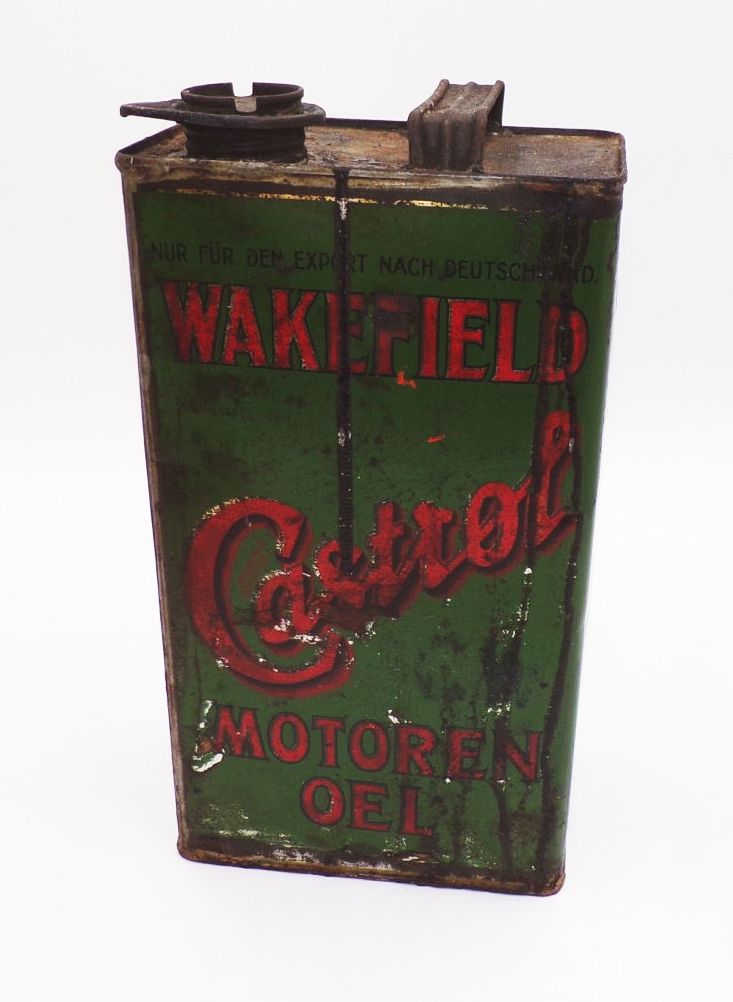 Alter Kanister Wakefield Castrol Motoren Oel Deutschland um 1930 Sammler