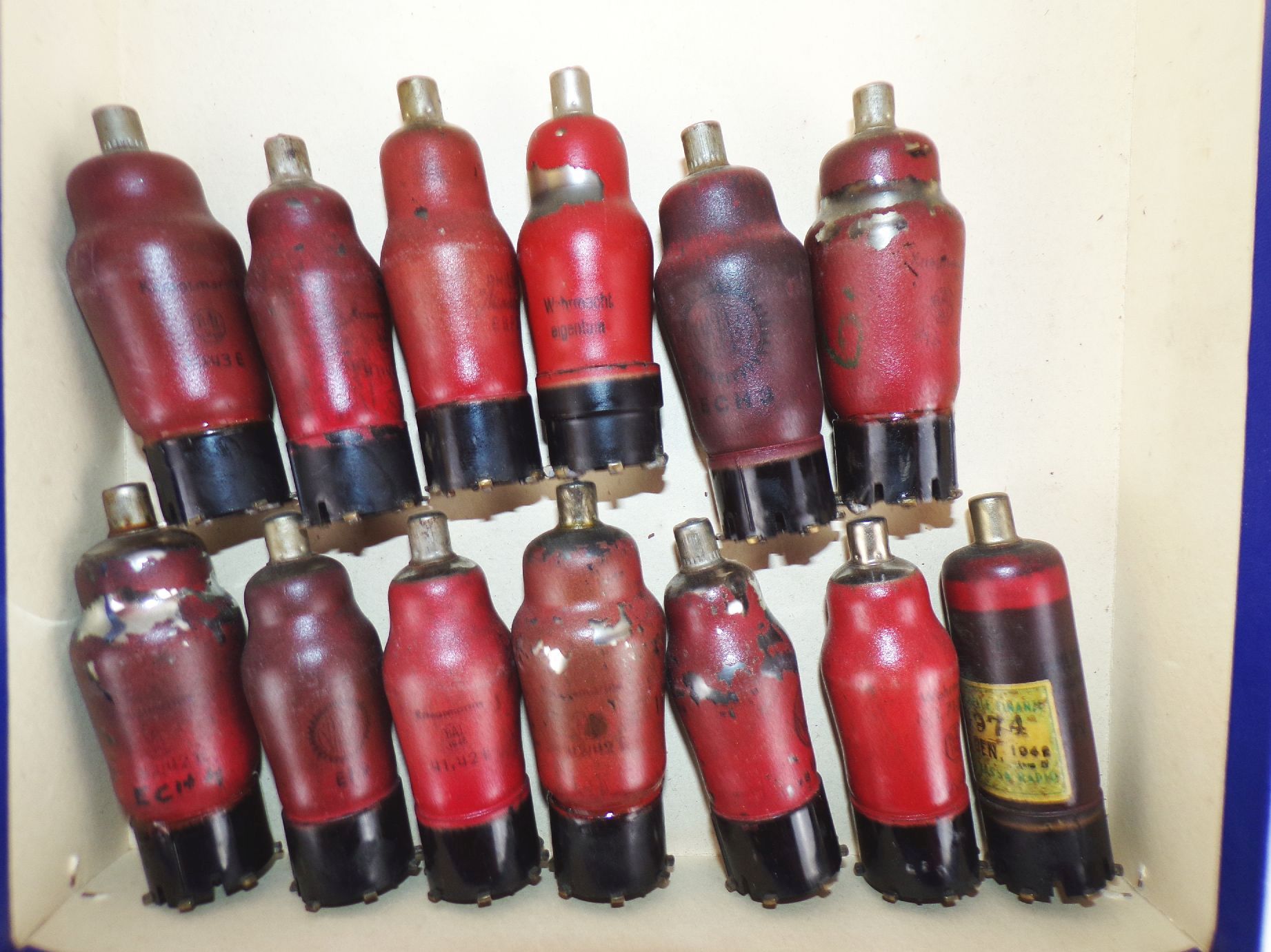 Wehrmacht Röhren Valvo Philips ECH3 EF6 ECH4 EF9 ECH4 Kriegsmarine Wehrmacht Röhren Valvo Philips ECH3 EF6 ECH4 EF9 ECH4 Kriegsmarine