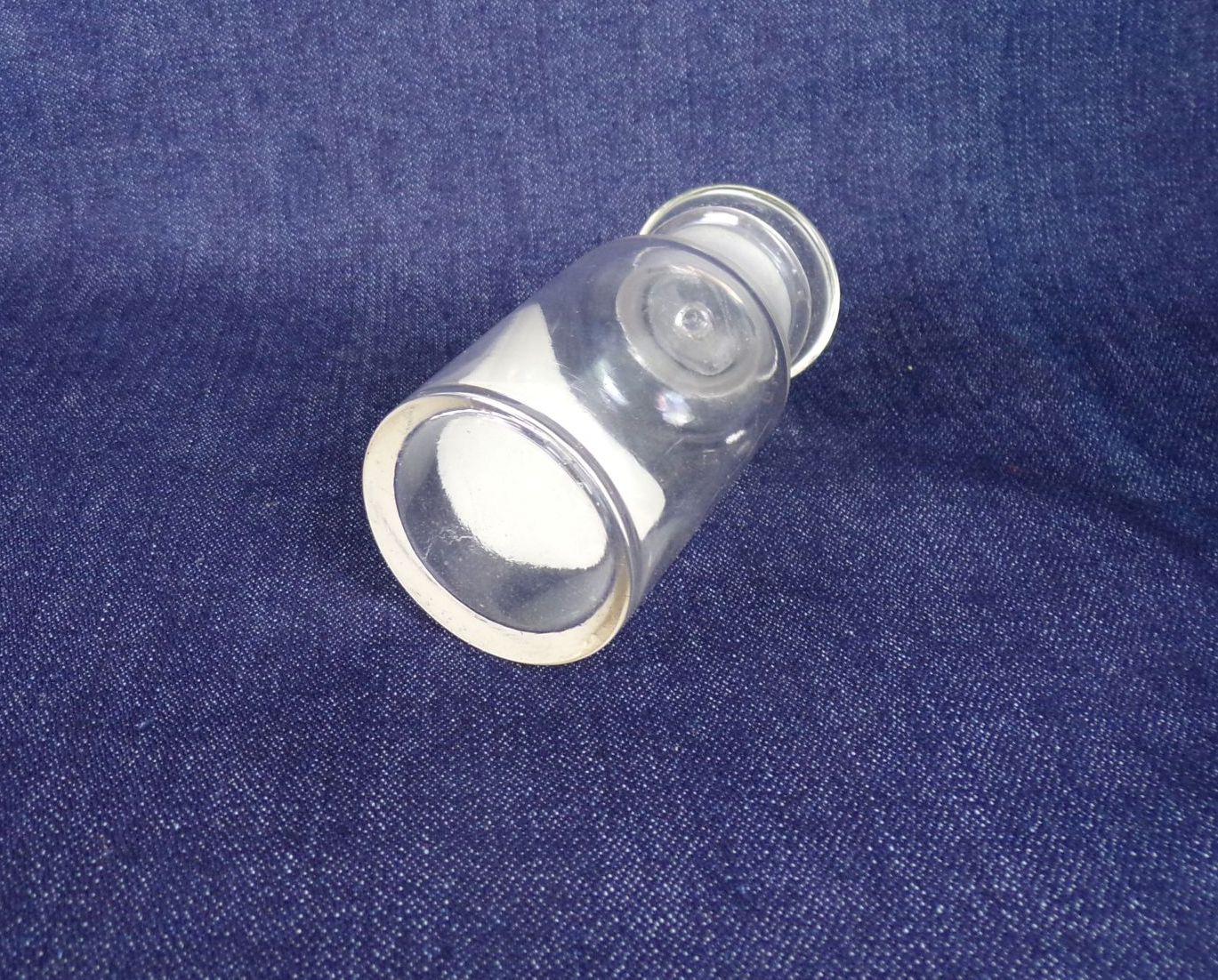 Alte Flasche Natron Vorratsgefäß Deko Apothekerflasche 100 ml Glas 