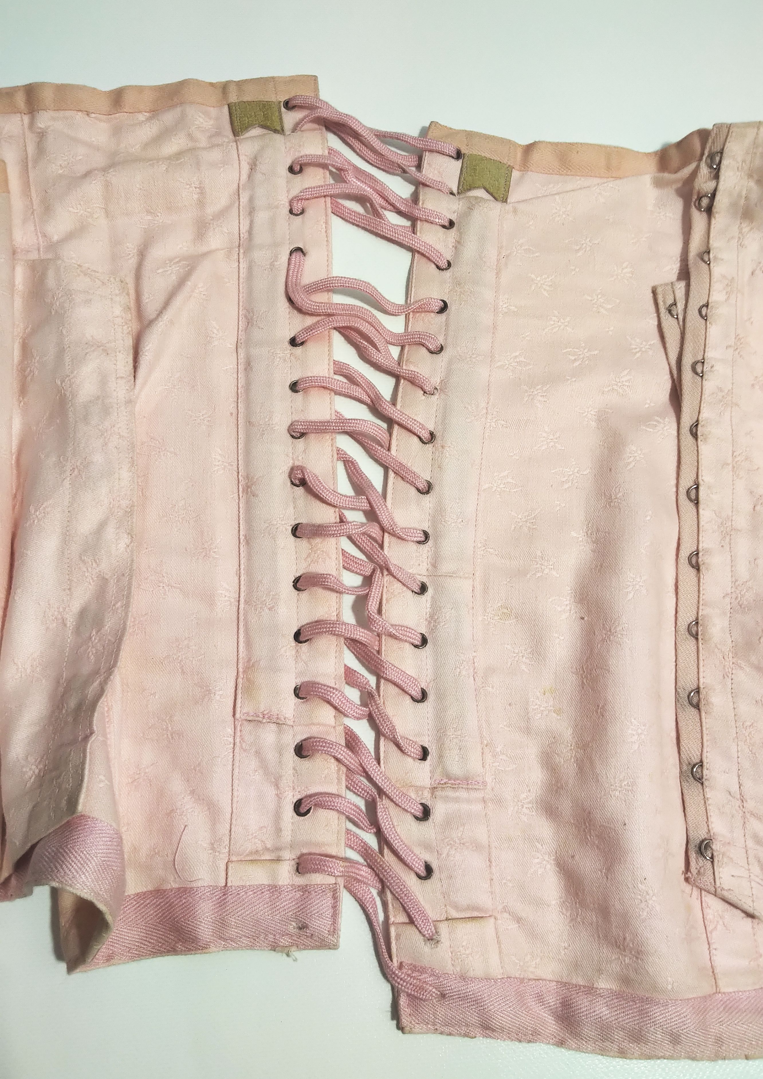 Korsett Original zum schnüren Mieder alt Corsage lila Vintage