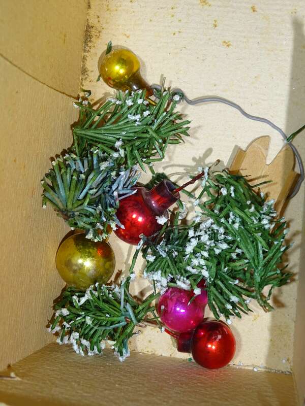 Alter Weihnachtsbaum Christbaum beleuchtet Tischweihnachtsbaum 20 cm