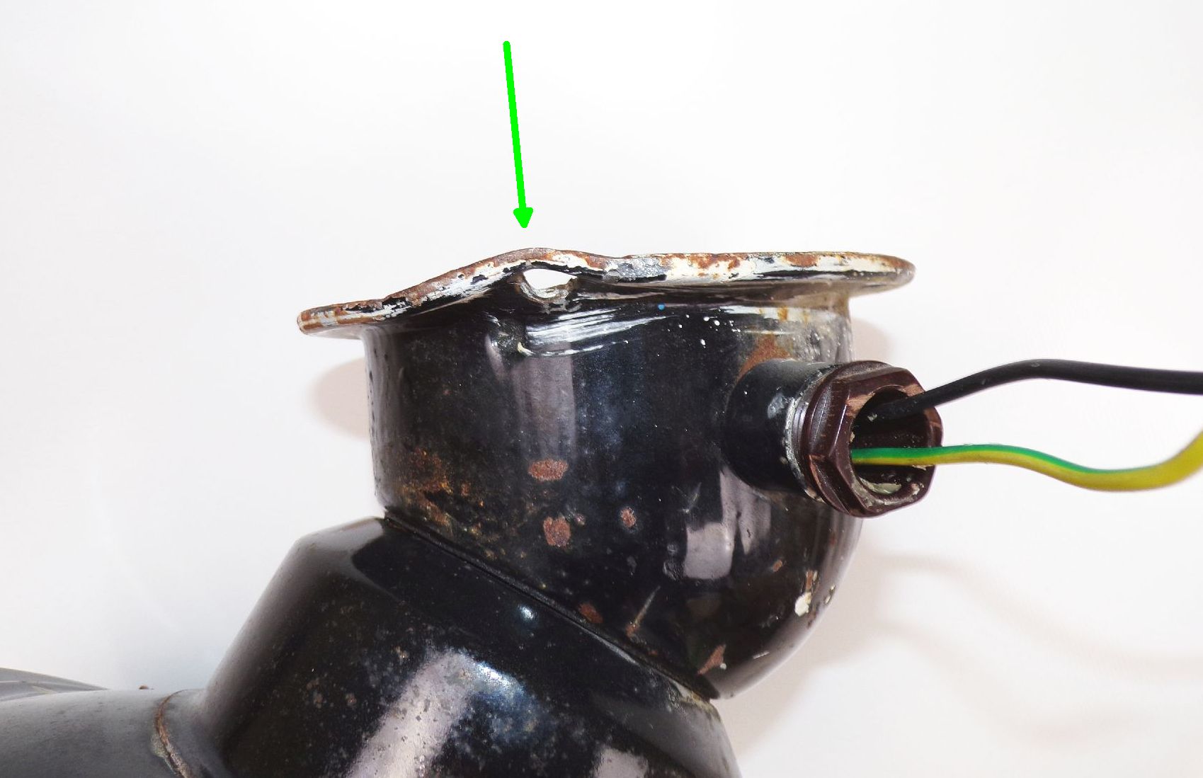 Fabriklampe Emaille Schwarz Rund Gitter Deckenleuchte Loft Industrie Fabriklampe Emaille Schwarz Rund Gitter Deckenleuchte Loft Industrie