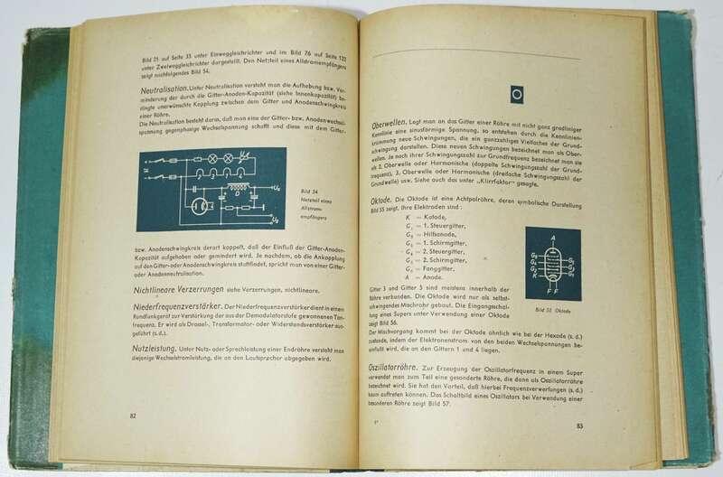 Radio Buch 3 Stück Otto Lich Werkstatt Amateur Lexikon der Rundfunkröhren