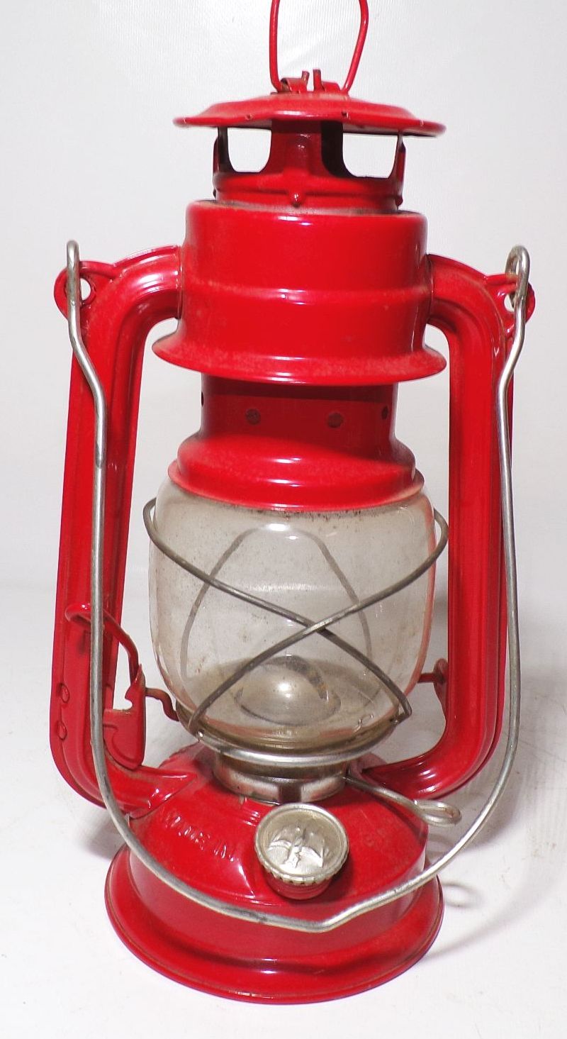 Alte Bat 158 Rot Petroleumlampe Sturmlaterne GDR unbenutzt 