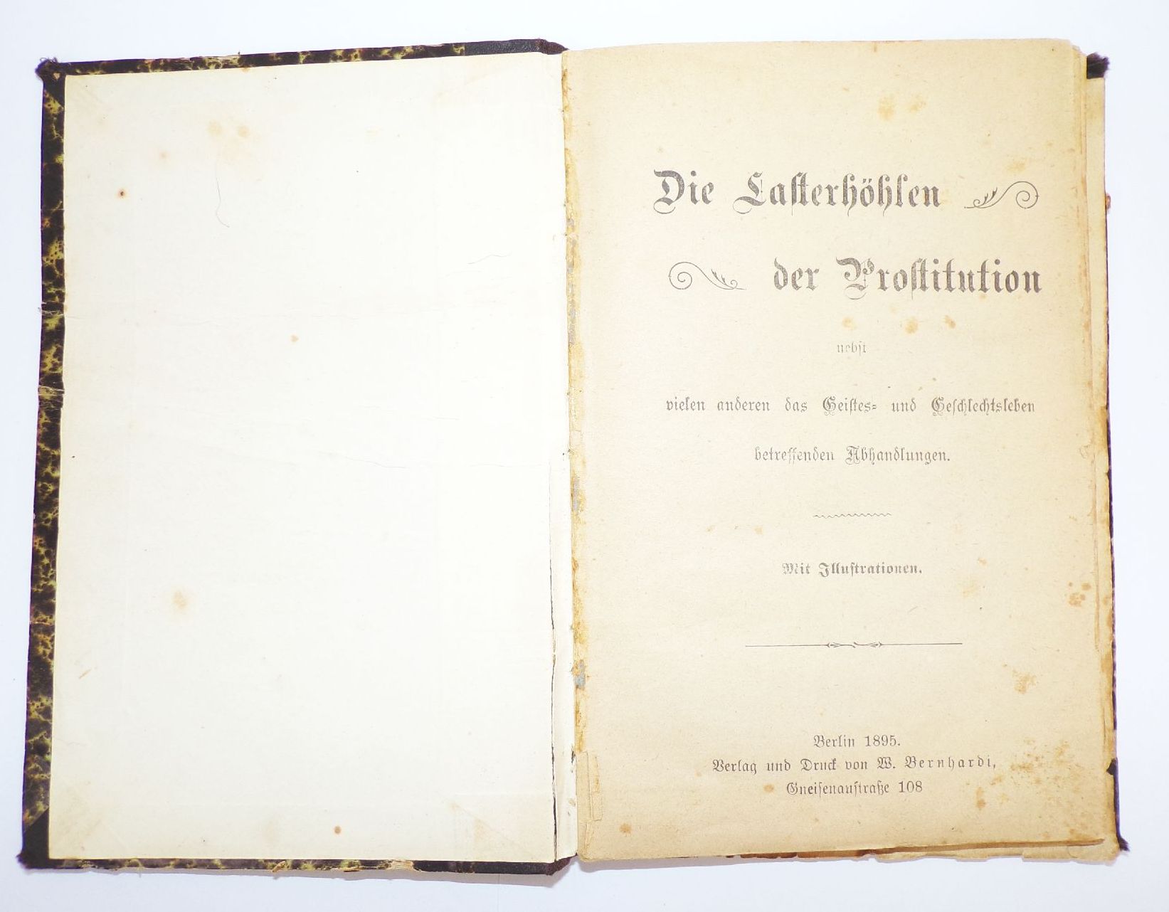Die Lasterhöhlen der Prostitution 1895 selten