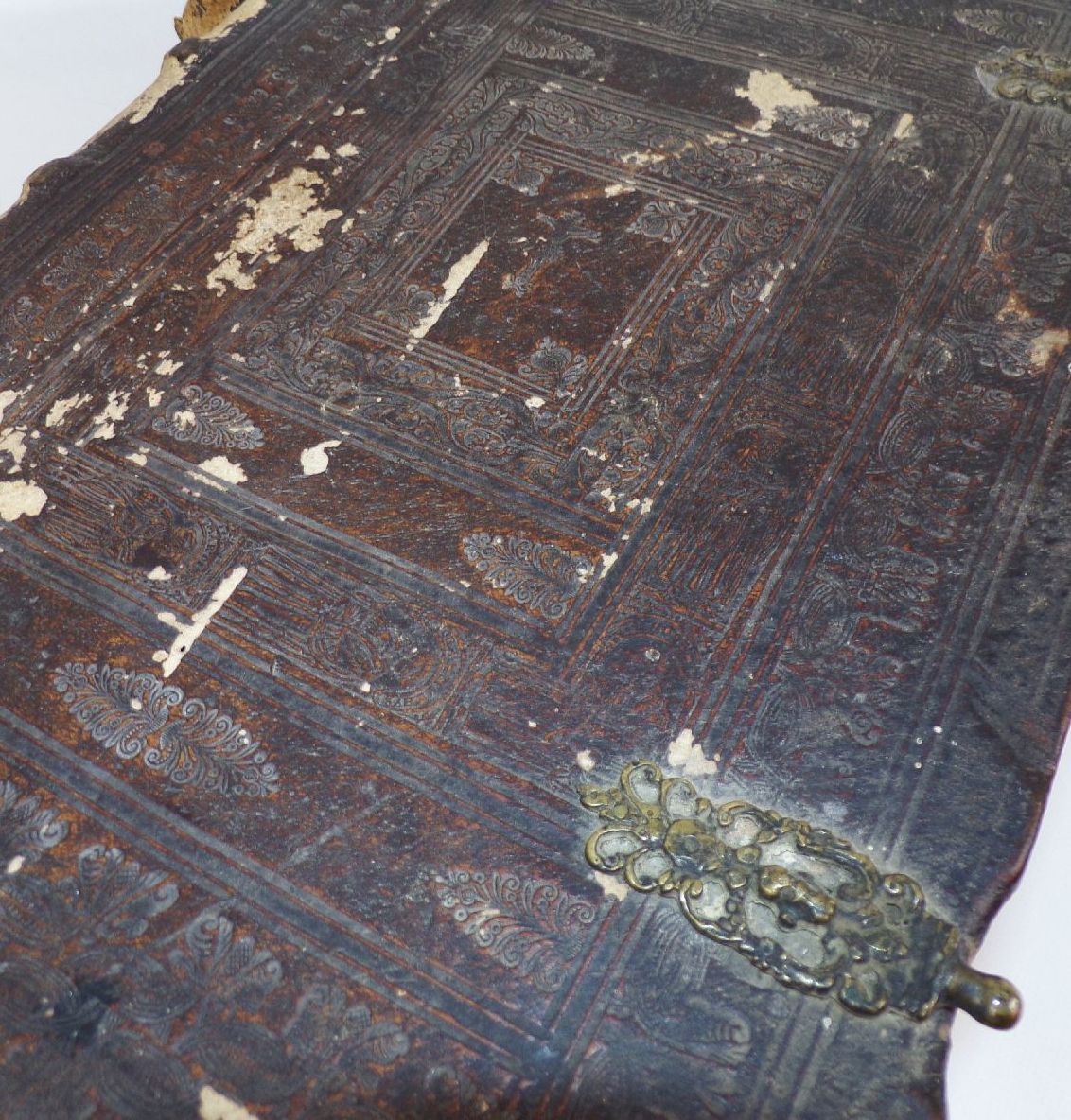 Bibel heilige Schrift Martin Luther 1703 Ledereinband 