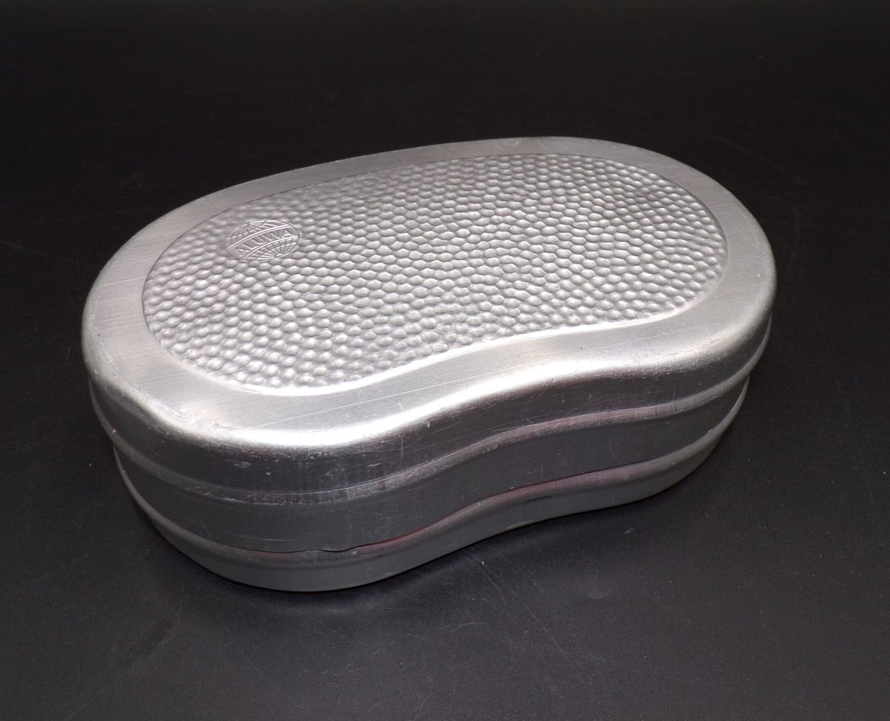 Alte Aluwa Brotdose DDR Bemmbüchse Pausenbrot Aluminium Retro