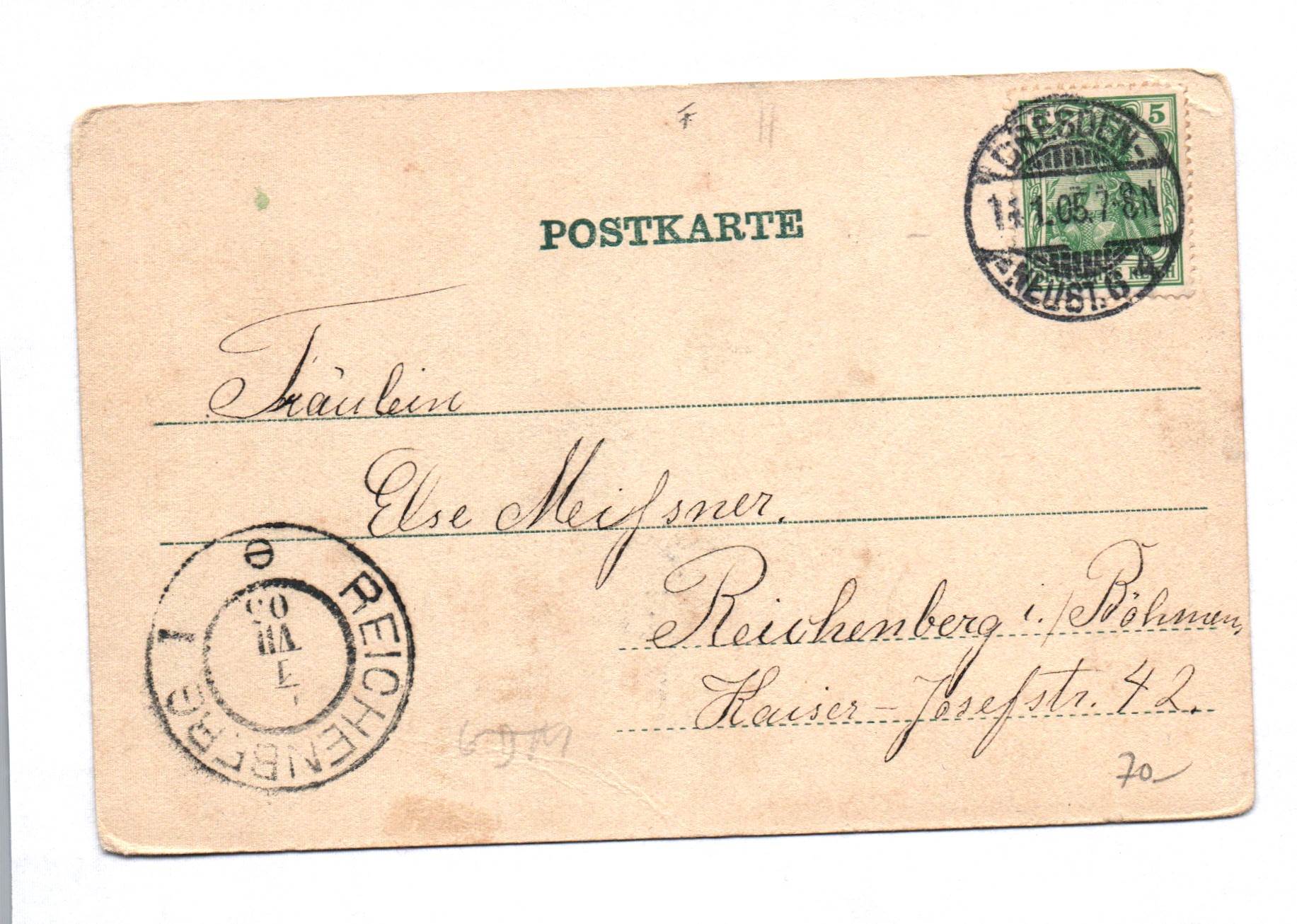 Ak Dresden Blick von der Terasse Postkarte 1905