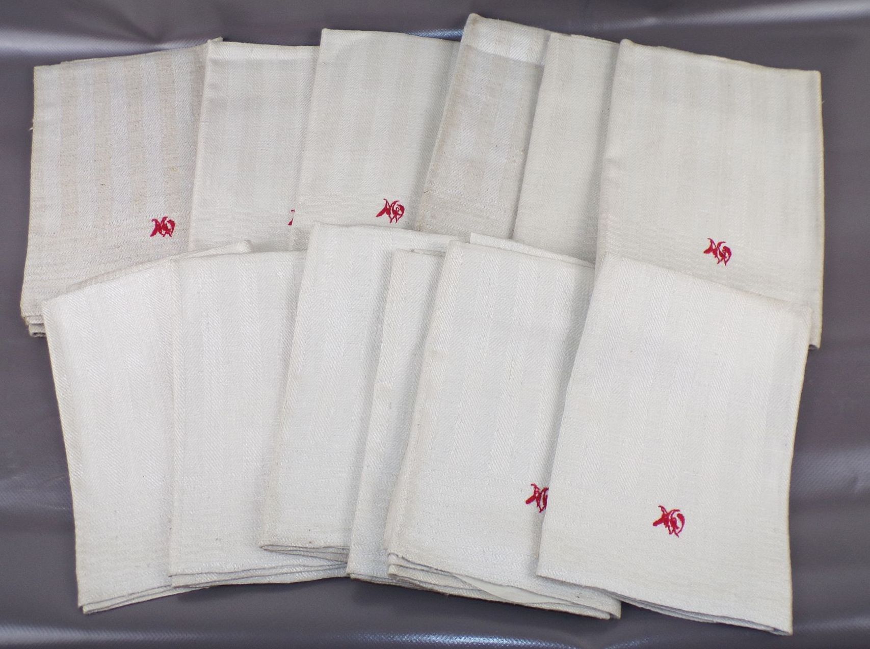 12 alte Leinentücher Geschirrtücher Küchentuch Leinen vintage