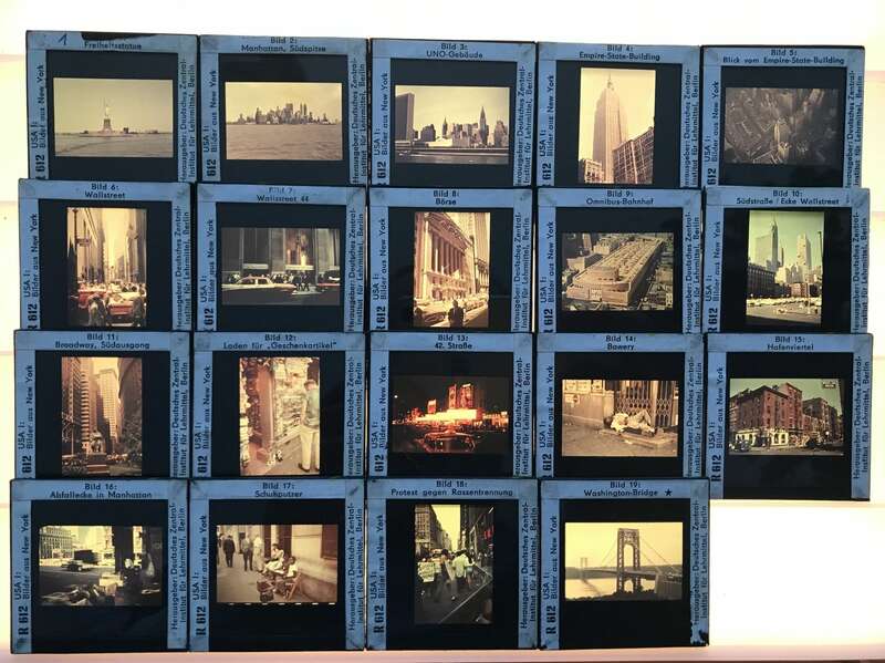 Foto Lehrmaterial Glasdias Länder Lehrmittel Sowjetunion DDR Deutschland Dias