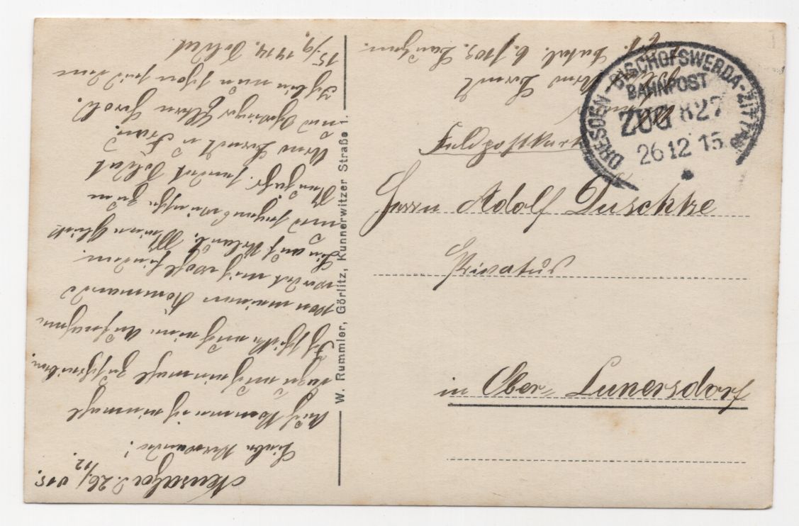 Foto Ak Soldaten IR 103 Neusalza Spremberg Bahnpost 1915