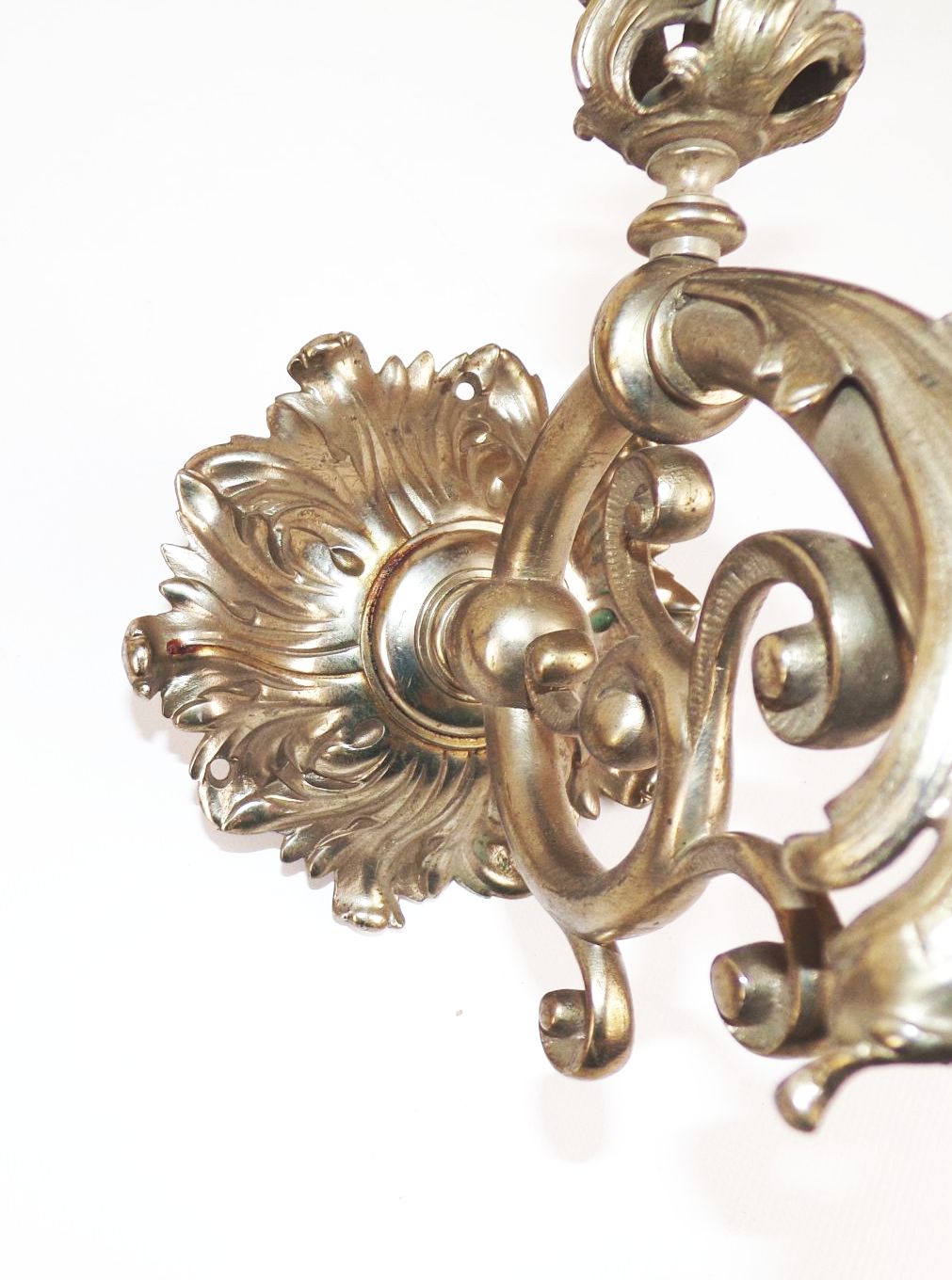 Alte Wandlampe Rocaille um 1900 E27 Antik Wandleuchte Alte Wandlampe Rocaille um 1900 E27 Antik Wandleuchte