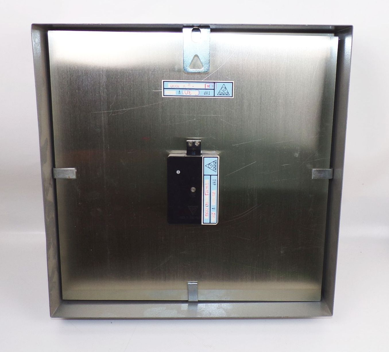 Pragotron Wanduhr Metall Bahnhofsuhr Industrie Design Uhr