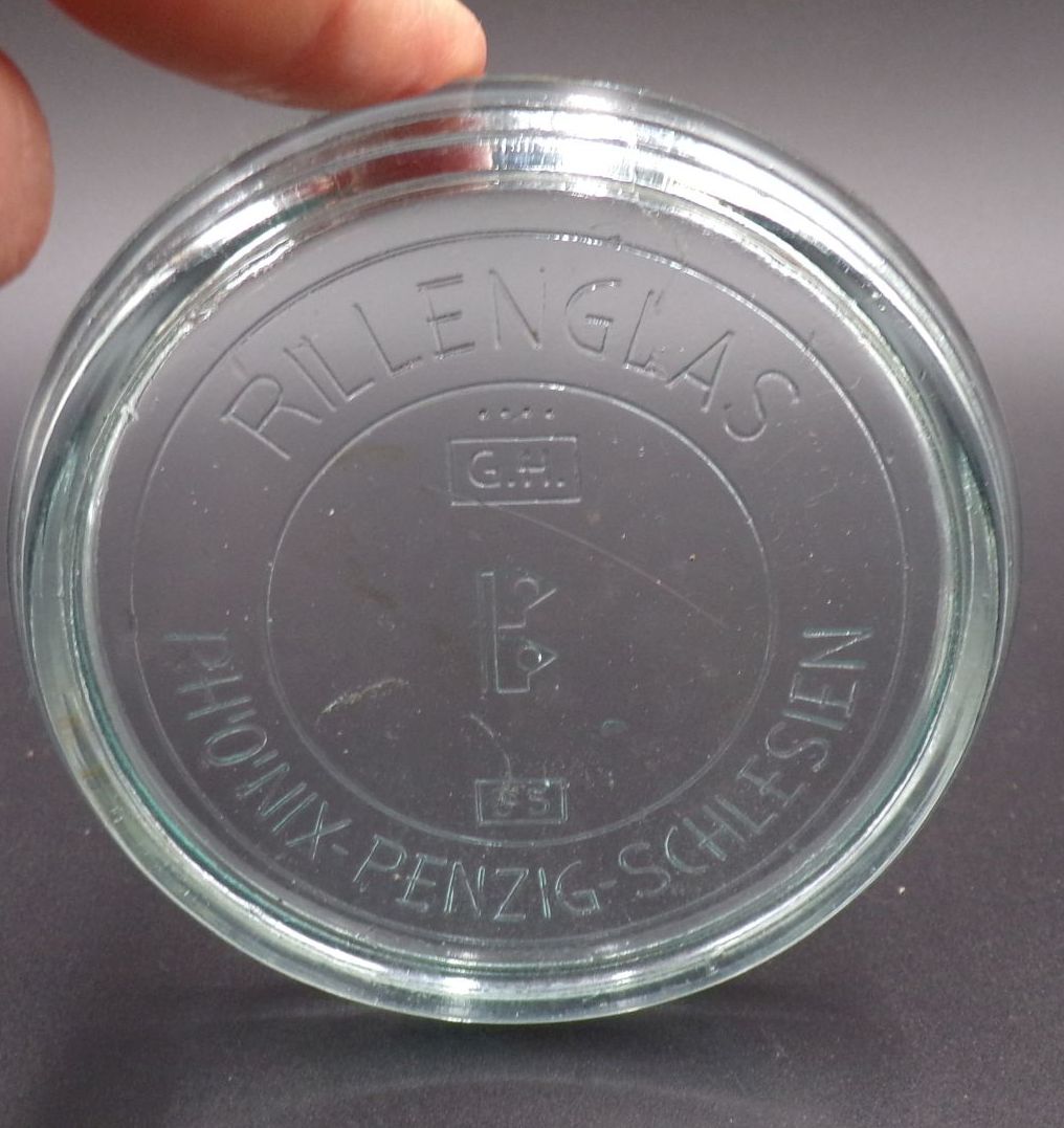 Altes Einmachglas Rillenglas Phönix Penzig Schlesien Vorratsglas