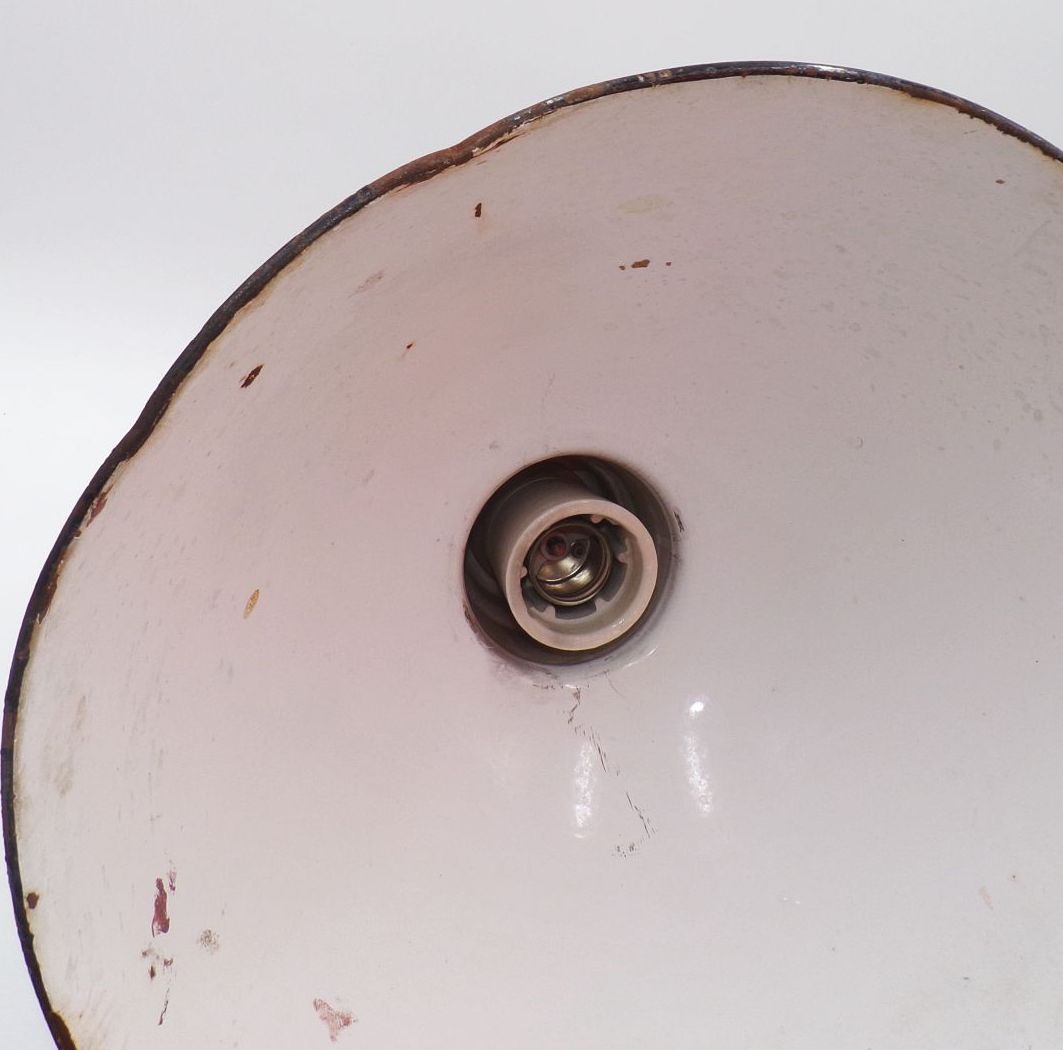 Alte Email Fabriklampe Loft Industrie Design Schwarz Alte Email Fabriklampe Loft Industrie Design Schwarz