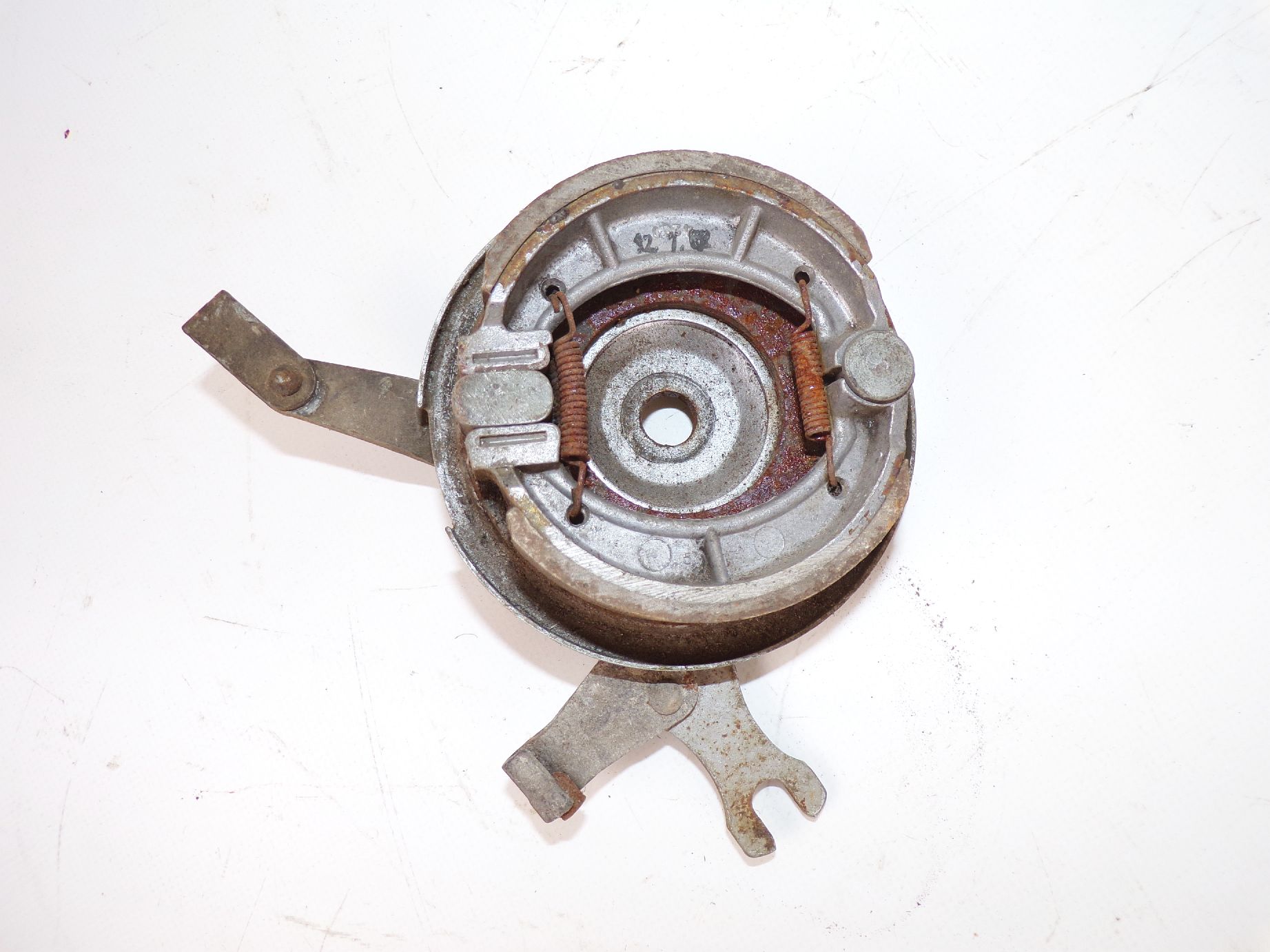 Alte Simson SR2 Bremse vorn Bremsankerplatte Renak 10er Achse original DDR