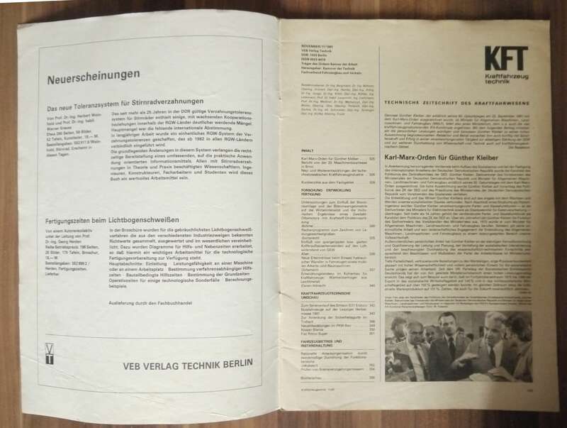 KFT DDR Zeitschrift Coupe Skoda Garde Interview S 51 Enduro 1981