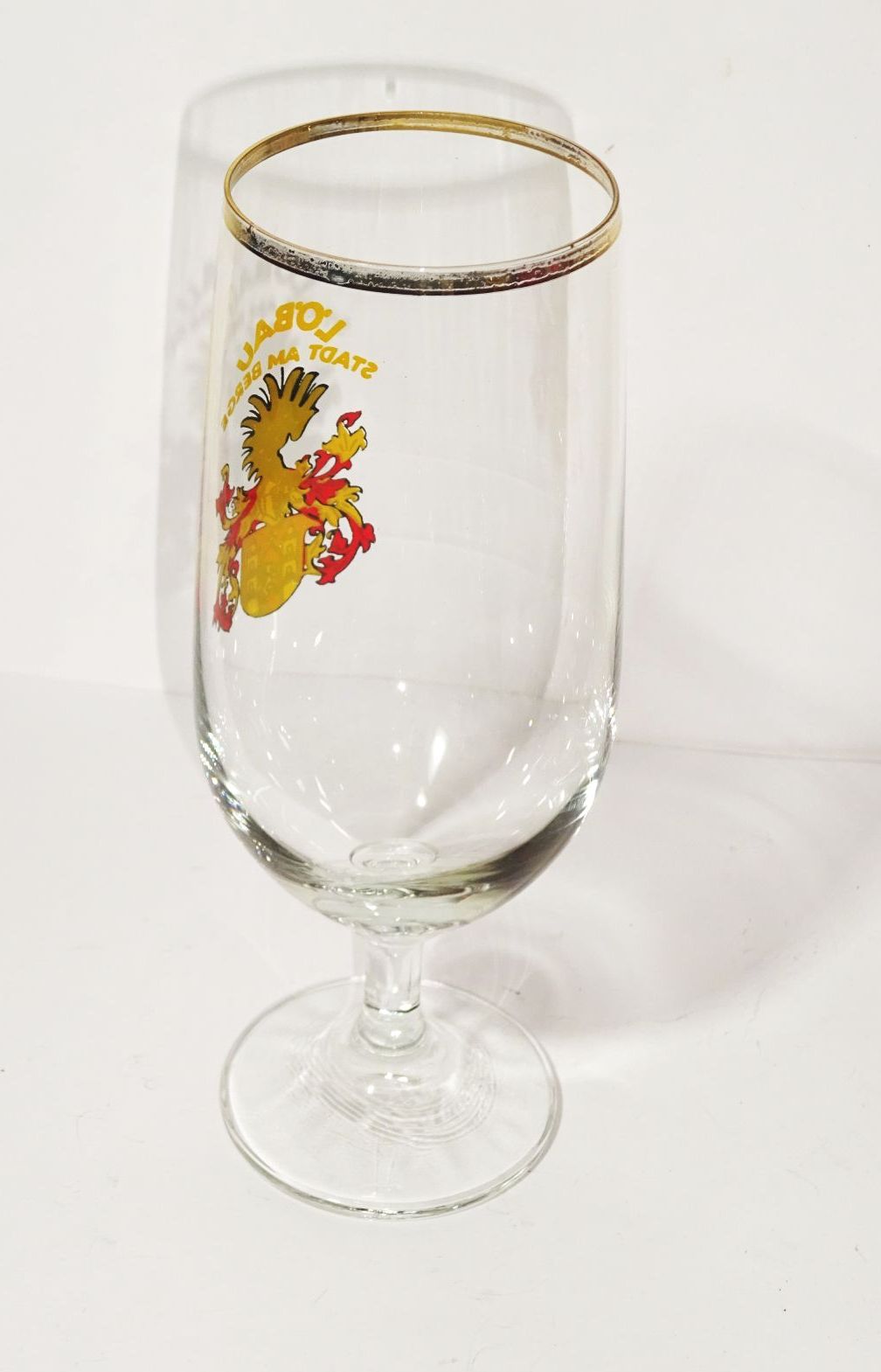 DDR Glas Löbau die Stadt am Berge Souvenir Andenken