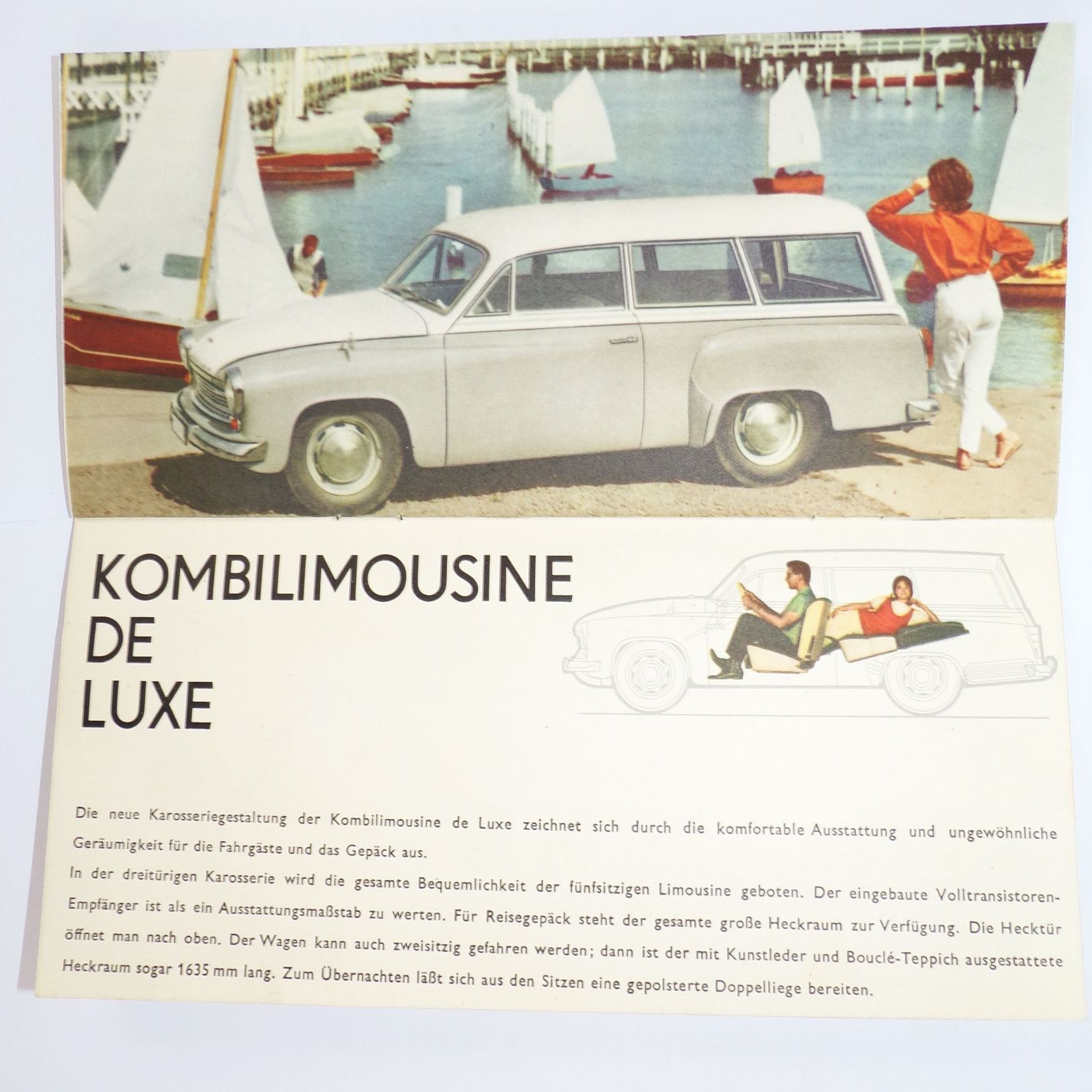 Wartburg 1000 Auto Mobile 1964 Limousine Coupe Kombi DDR 