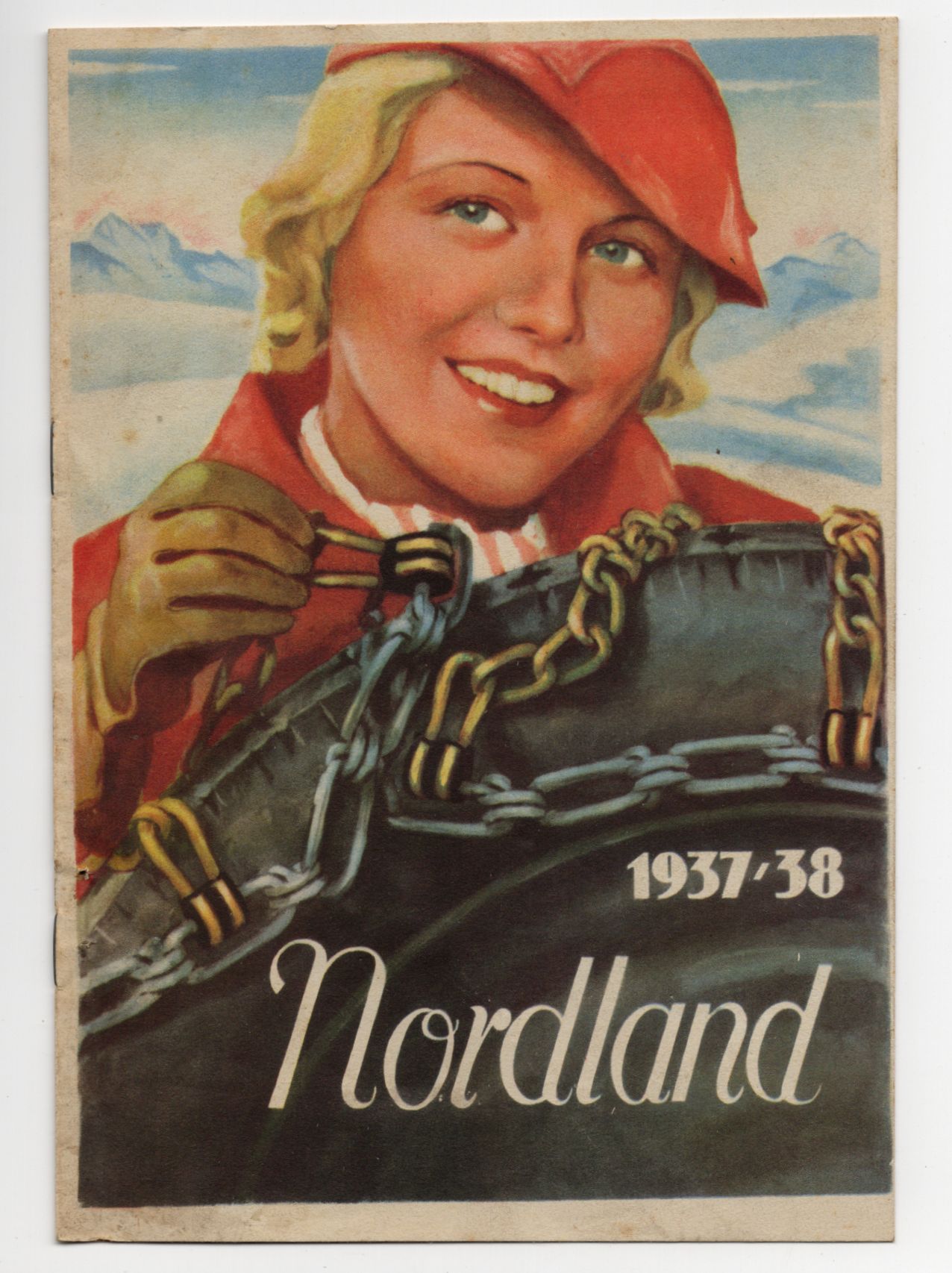 Werbeprospekt Nordland Schneeketten Automobil Reklame 1938 old Werbeprospekt Nordland Schneeketten Automobil Reklame 1938 old