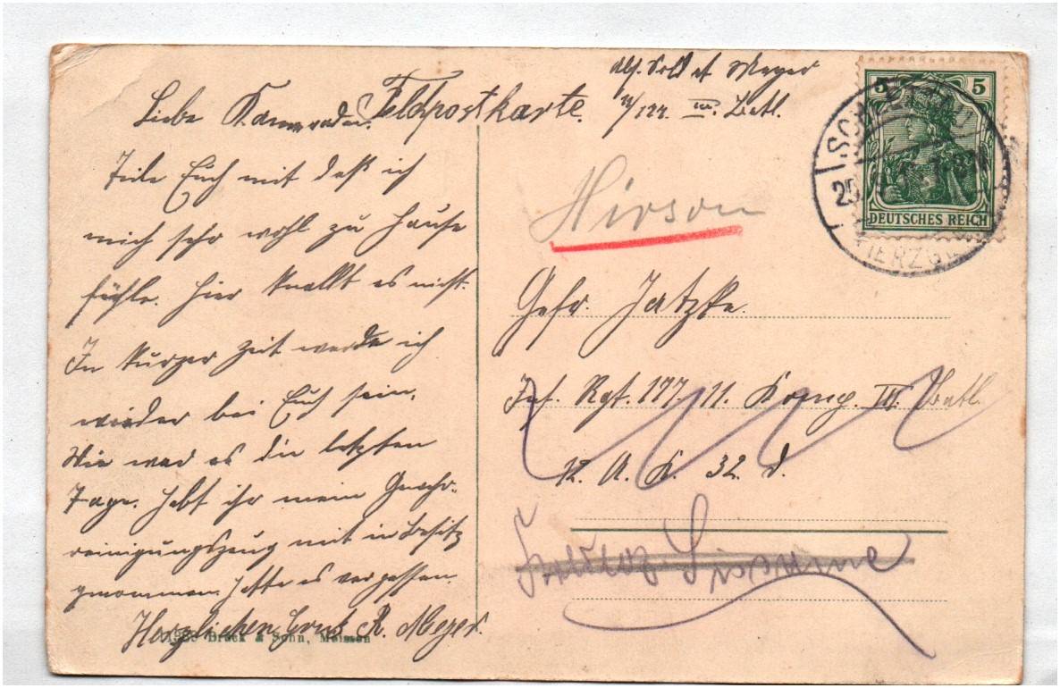 Ak Schlettau im Erzgebirge Schlossplatz 1915 