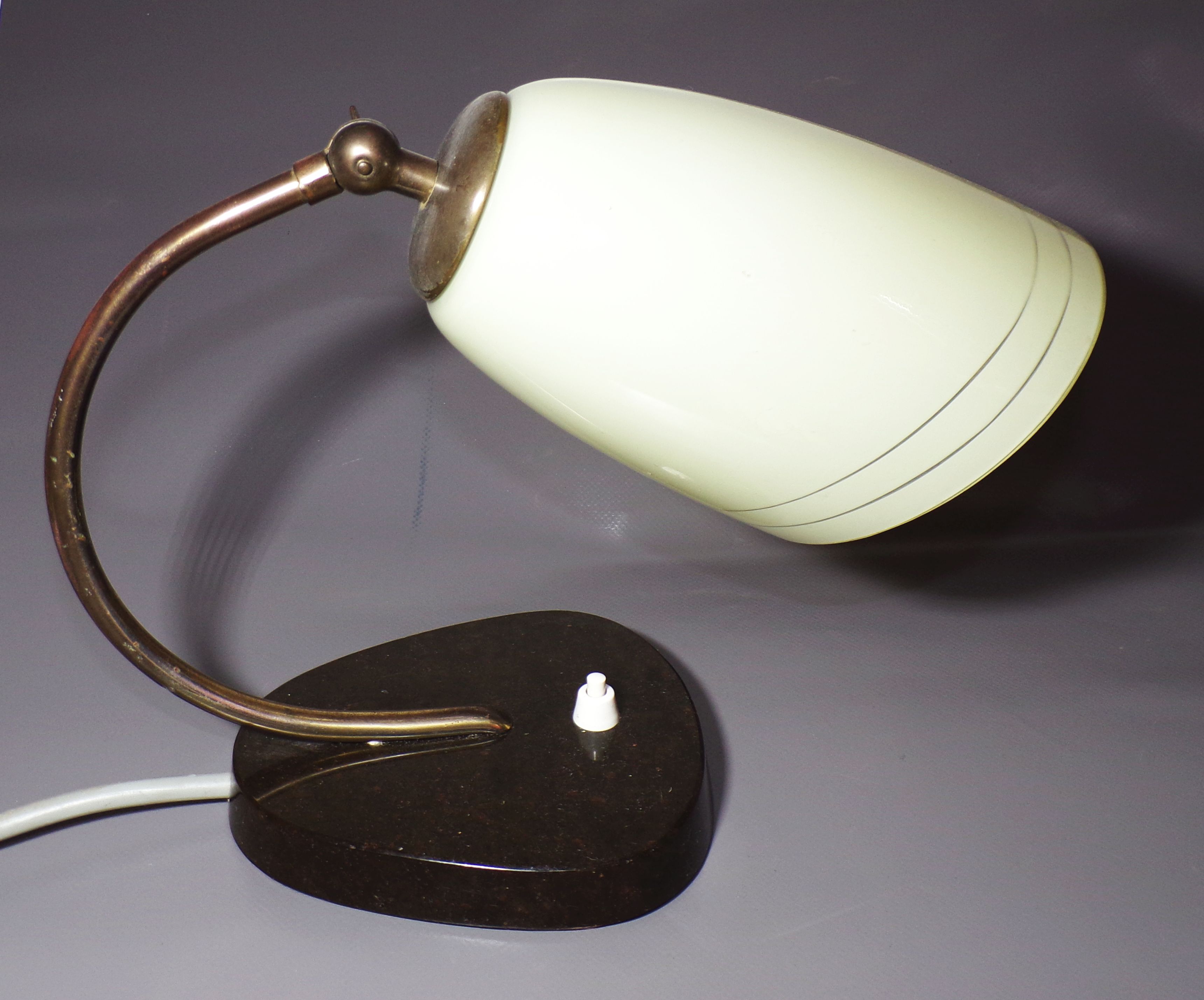 Alte Nachttischlampen Paar Tütenlampe Tischleuchte E27 Glas Lampe 