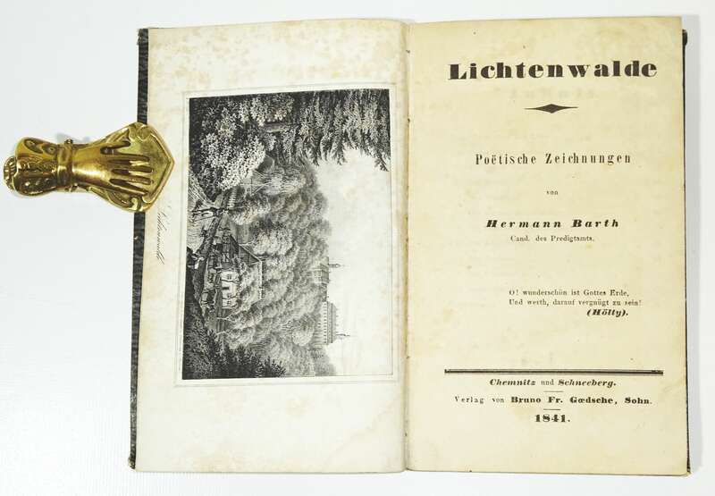 Lichtenwalde Poetische Zeichnungen Hermann Barth 1841