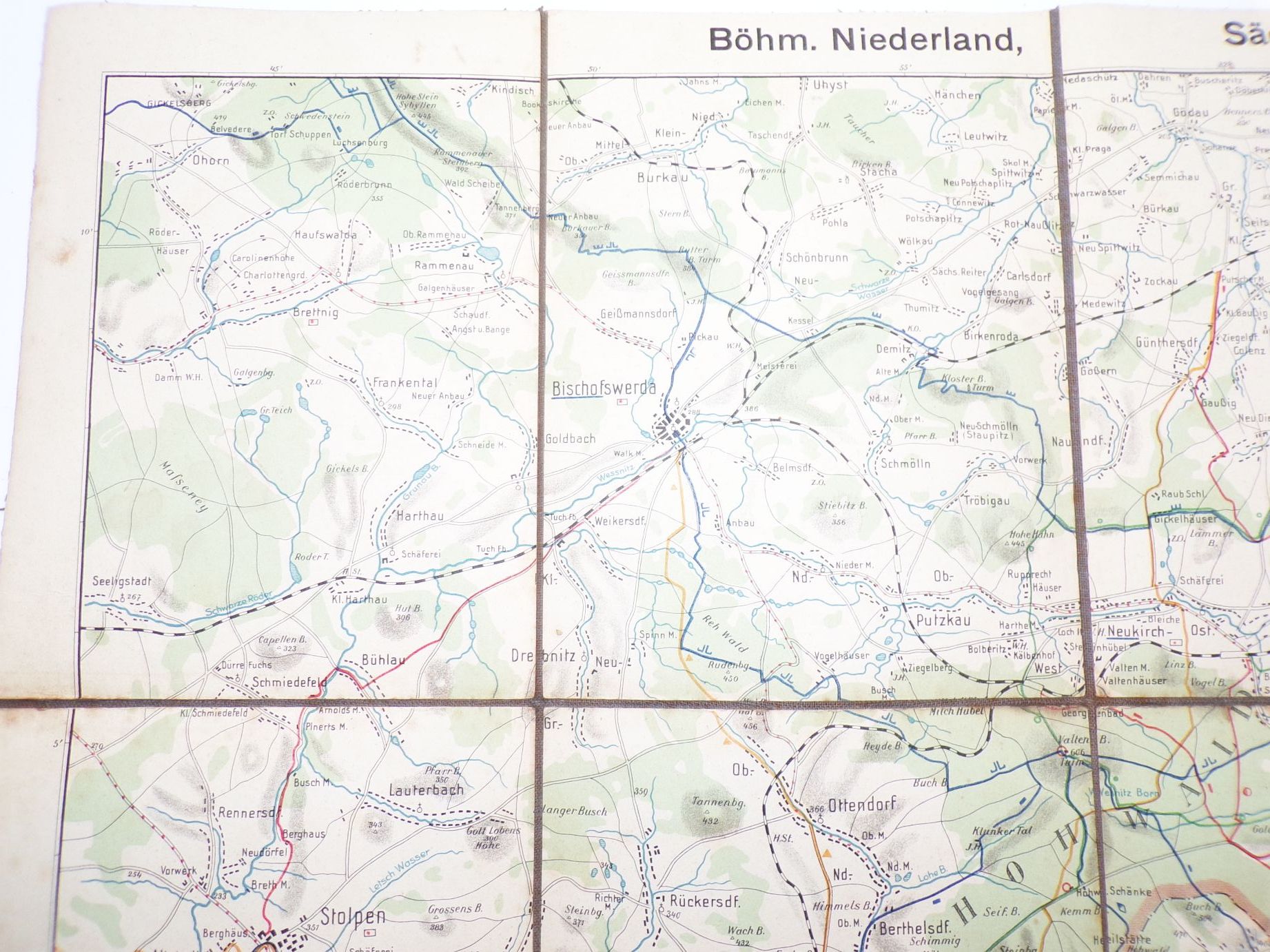 Alte Landkarte Böhmisches Niederland Sächsische Schweiz Oberlausitz Alte Landkarte Böhmisches Niederland Sächsische Schweiz Oberlausitz
