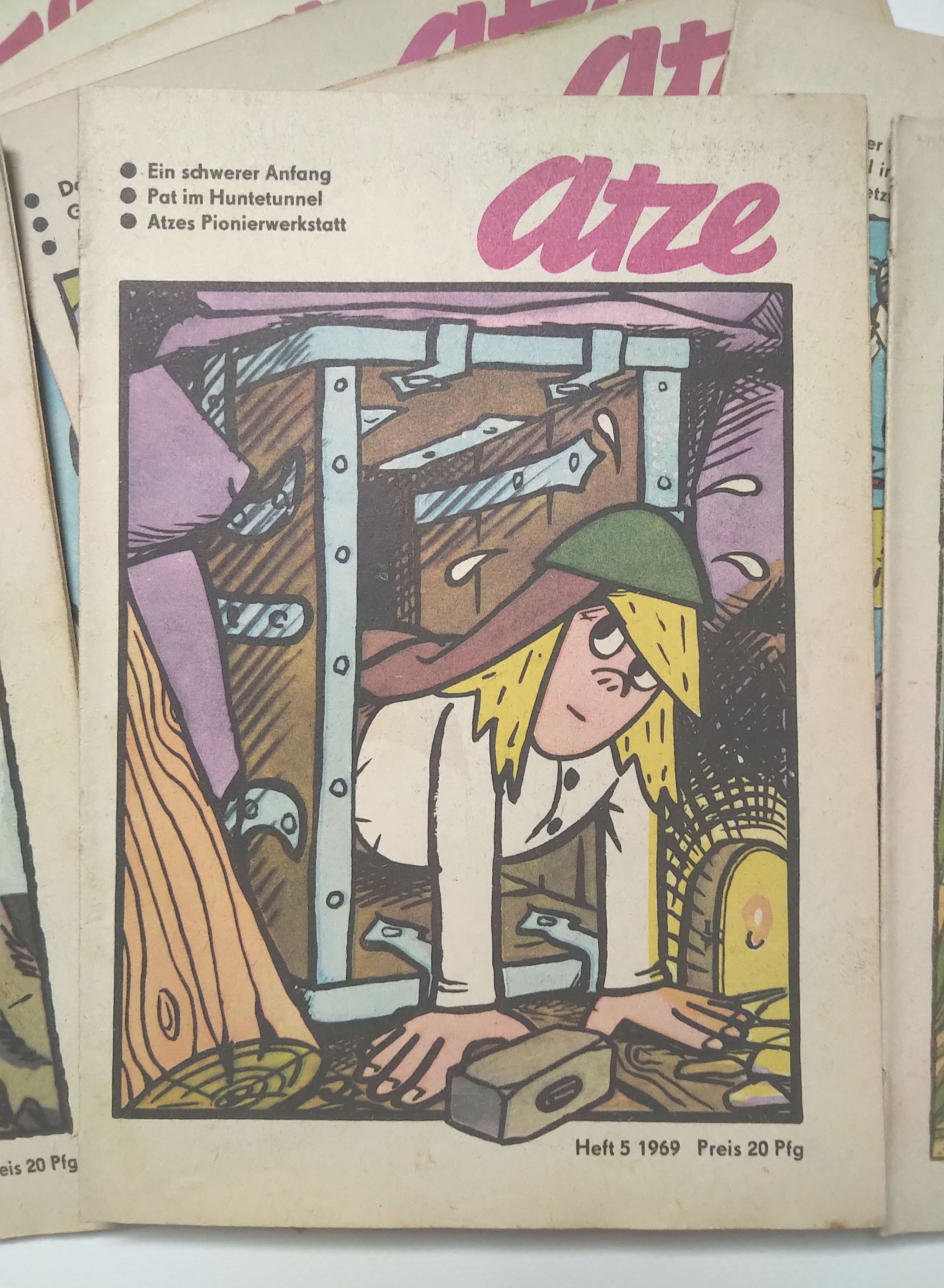 Jahrgang 1969 Atze 12 Hefte Kinder Comic DDR