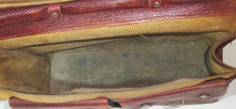 Alte Leder Tragetasche DDR vintage Tasche 