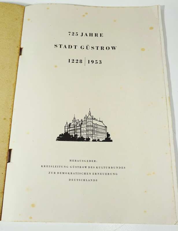 725 Jahre Stadt Güstrow 1228 bis 1953 