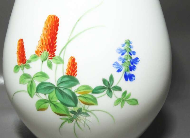 Meissen Vase Blumen Dekor Lupine Klee 1 Wahl Porzellanvase 