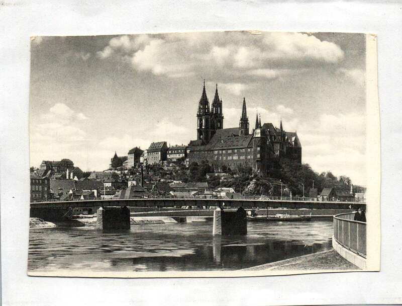 Ak Albrechtsburg und Dom 1951