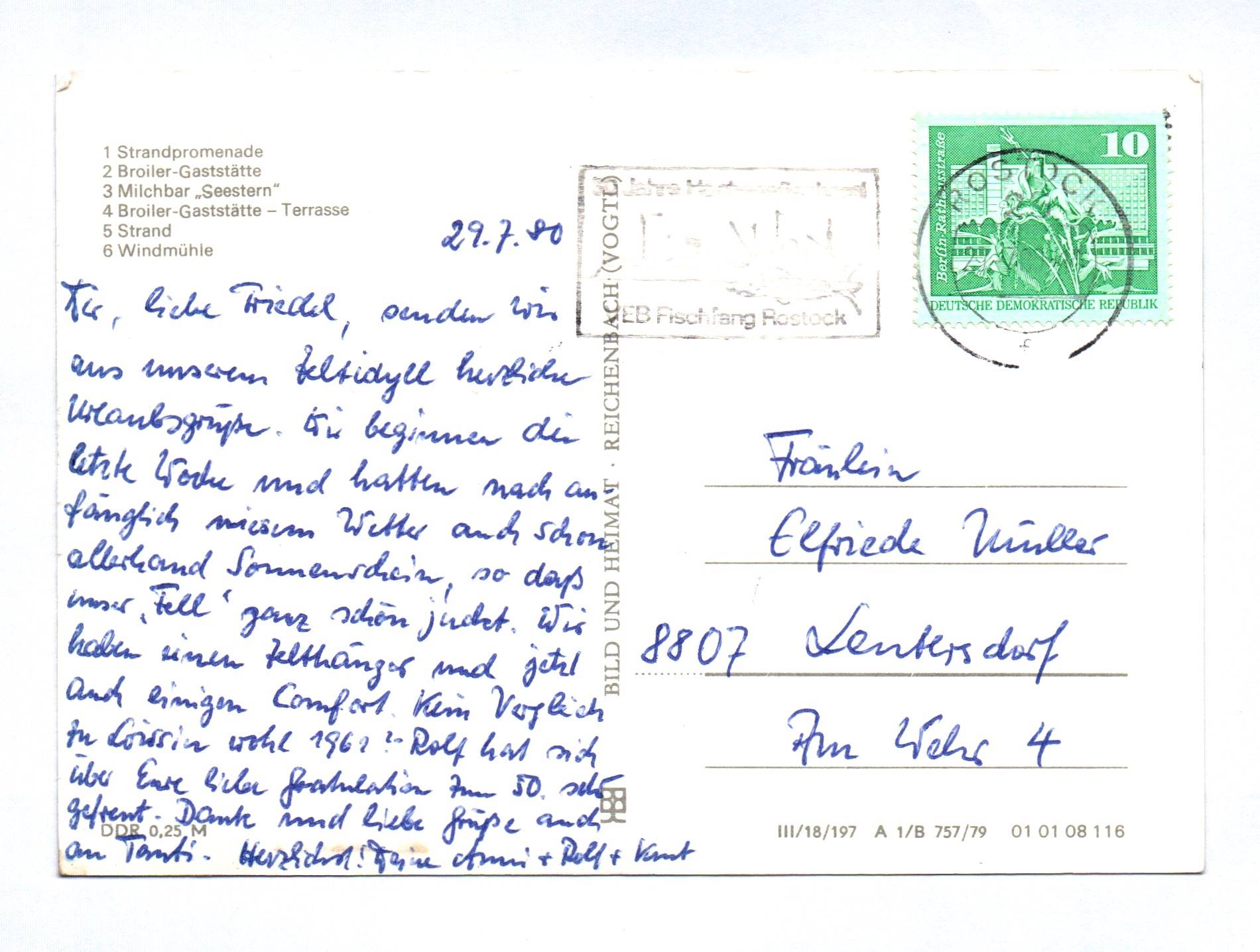 Ak Ostseebad Graal Müritz Kreis Rostock DDR 1980 