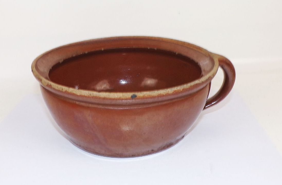 Flaches Keramik Gefäß Schale Pflanzschale Gartendose Tischdeko Alt 