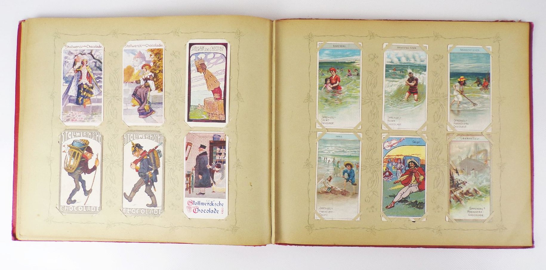 Sprengel Bilder Sammelbilderalbum um 1900 Kaufmannsbilder trading cards Sprengel Bilder Sammelbilderalbum um 1900 Kaufmannsbilder trading cards