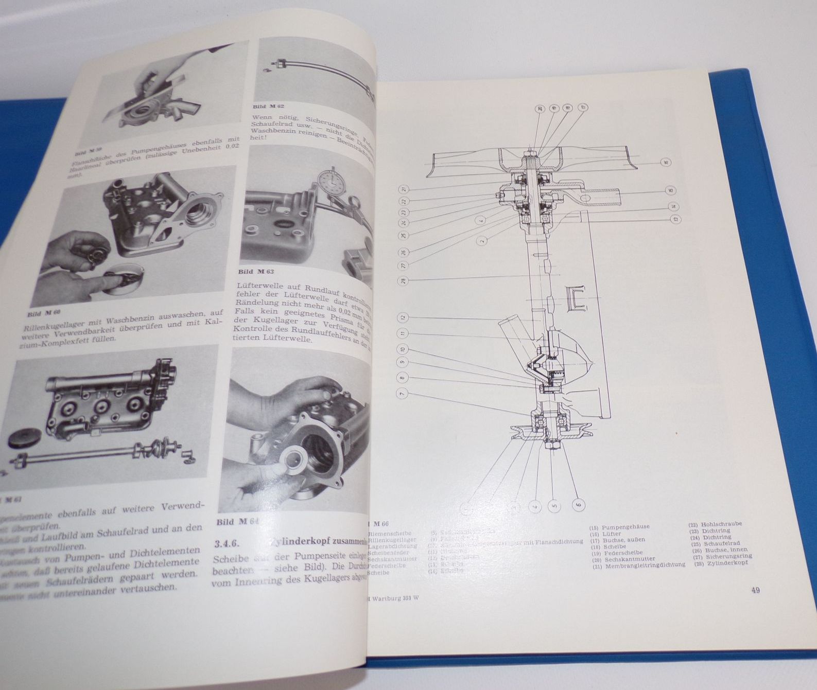 Wartburg 353 W Reparaturhandbuch Workshop DDR 1977