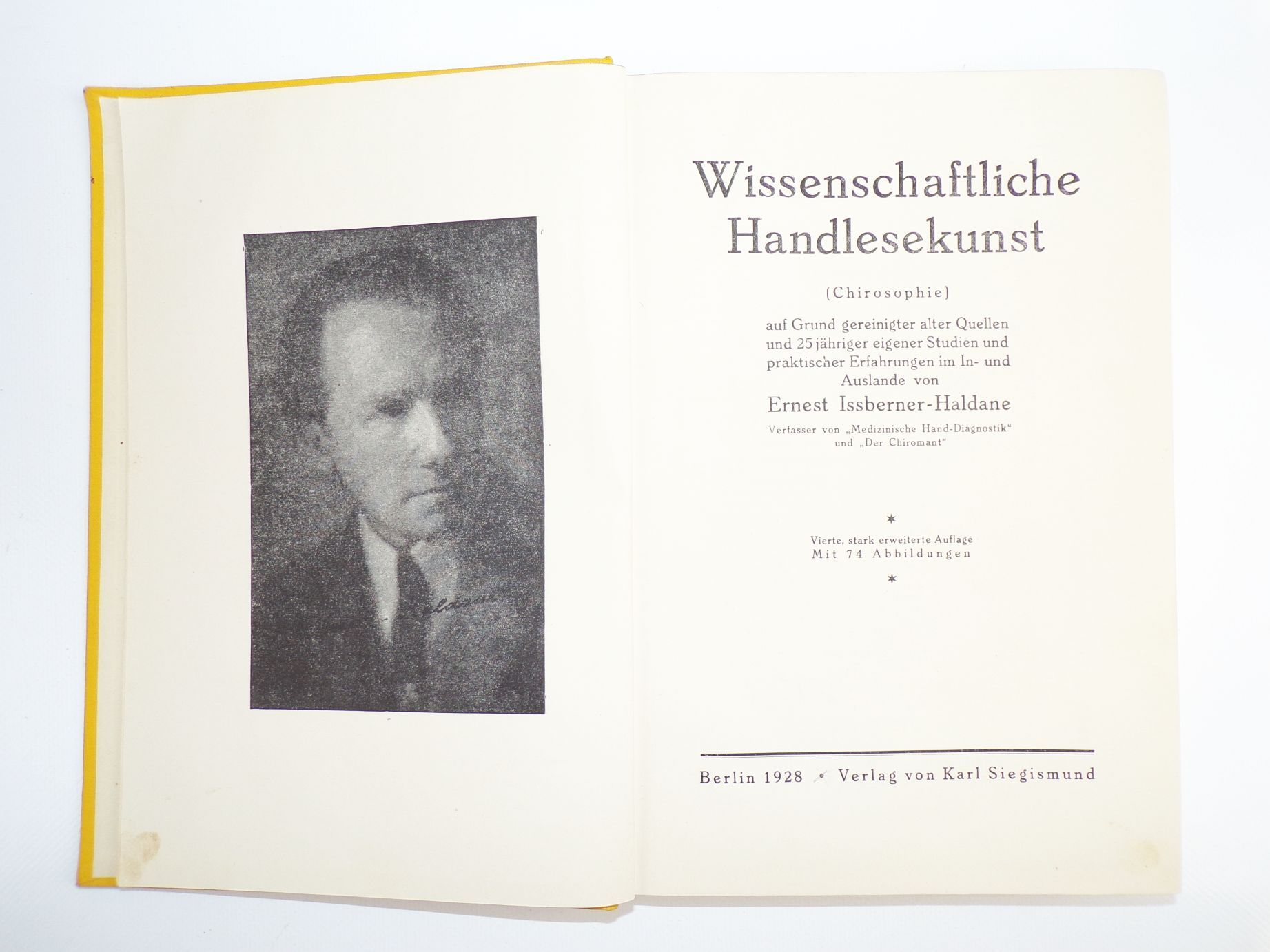 Wissenschaftliche Handlesekunst von Ernest Issberner Haldane 1928