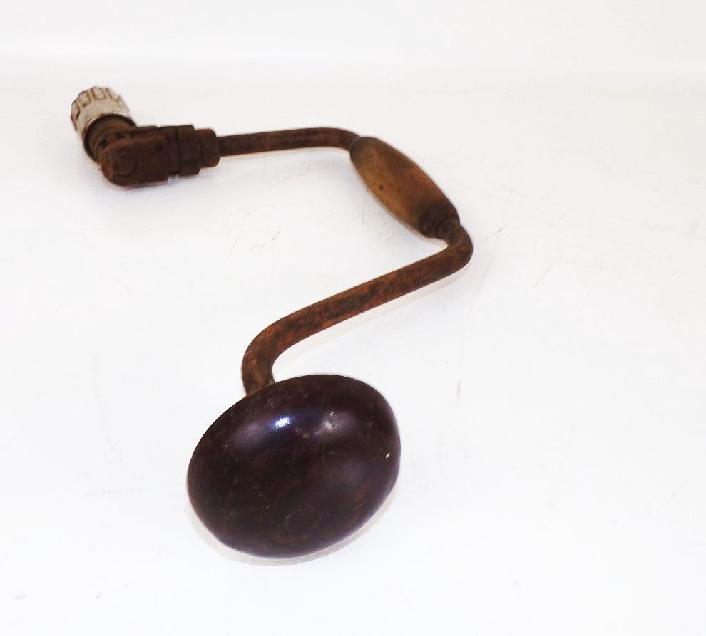 Alter Bohrer zum kurbeln Altes Werkzeug Tischler Schreiner Kurbelbohrer Manuell 