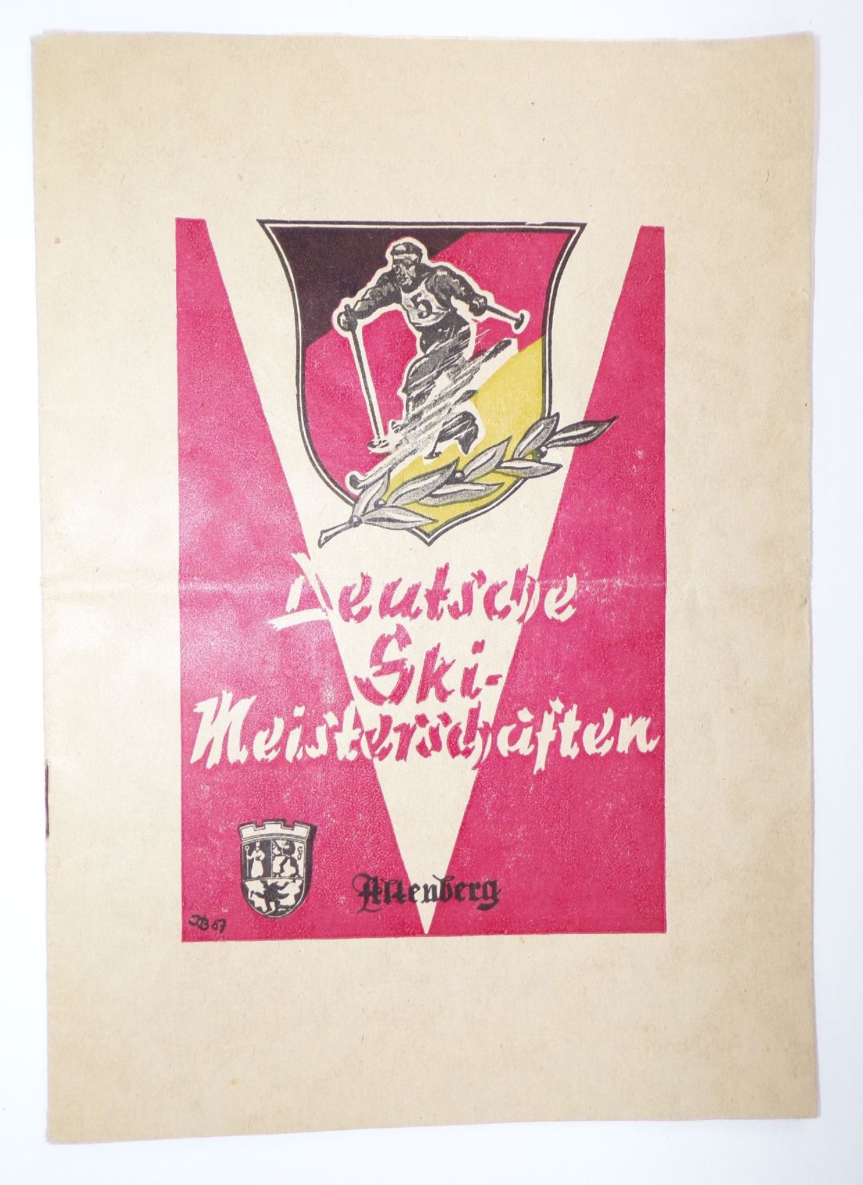 Programmheft Deutsche Ski Meisterschaften Altenberg 1958 Wintersport