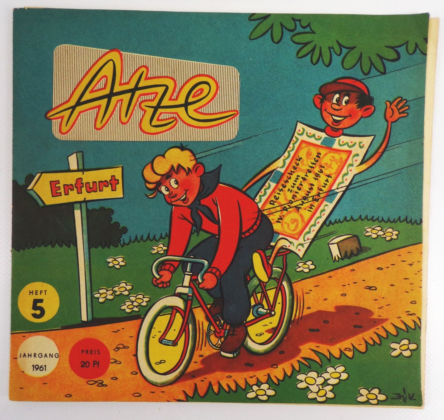 Atze Jahrgang 1961 Nummer 5 Kinder DDR Zeitschrift Pioniertreffen