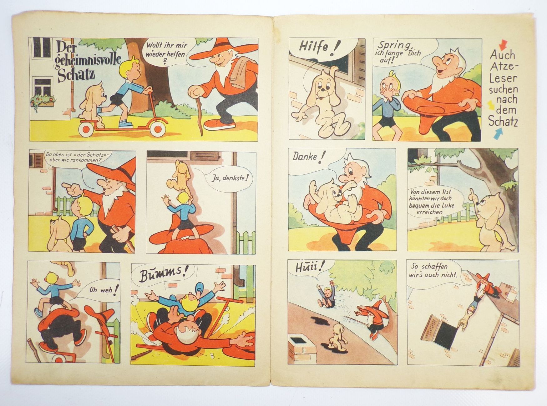 Atze Nr 6 von 1957 DDR Kinderzeitung Rumpelmännchen Atze Nr 6 von 1957 DDR Kinderzeitung Rumpelmännchen