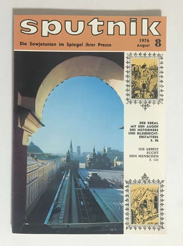 Sputnik Hefte UDSSR Bücher verschiedene Jahrgänge 1971 bis 1976