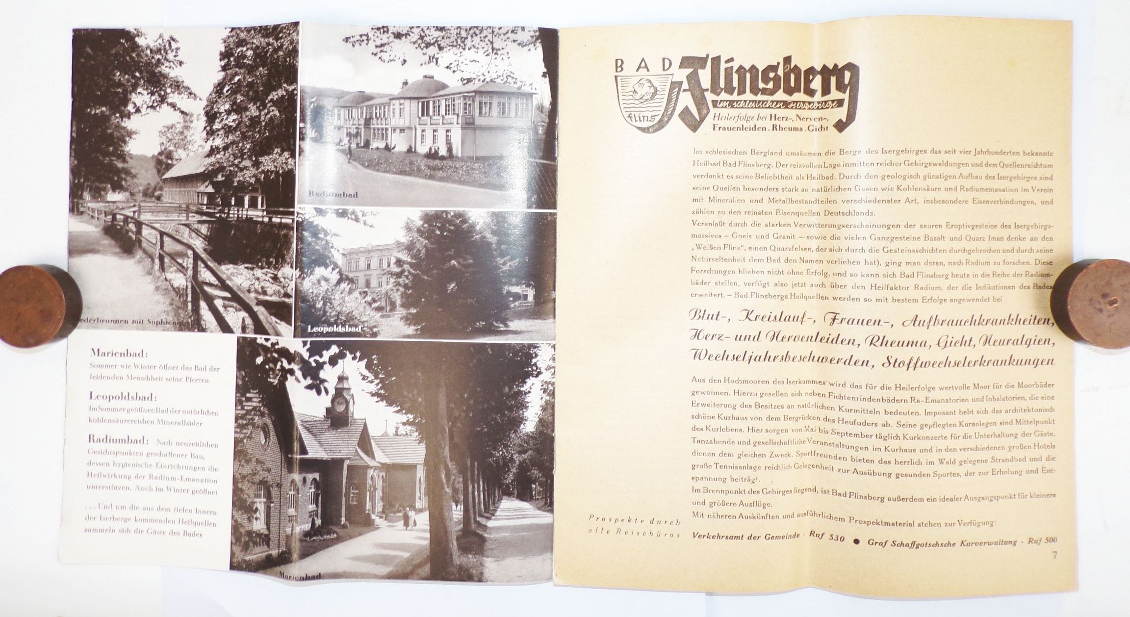 Prospekt Bad Flinsberg schlesisches Isergebirge 1939 Polen Slesia