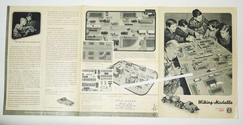 Prospekt Wiking 1957 Modellautos 