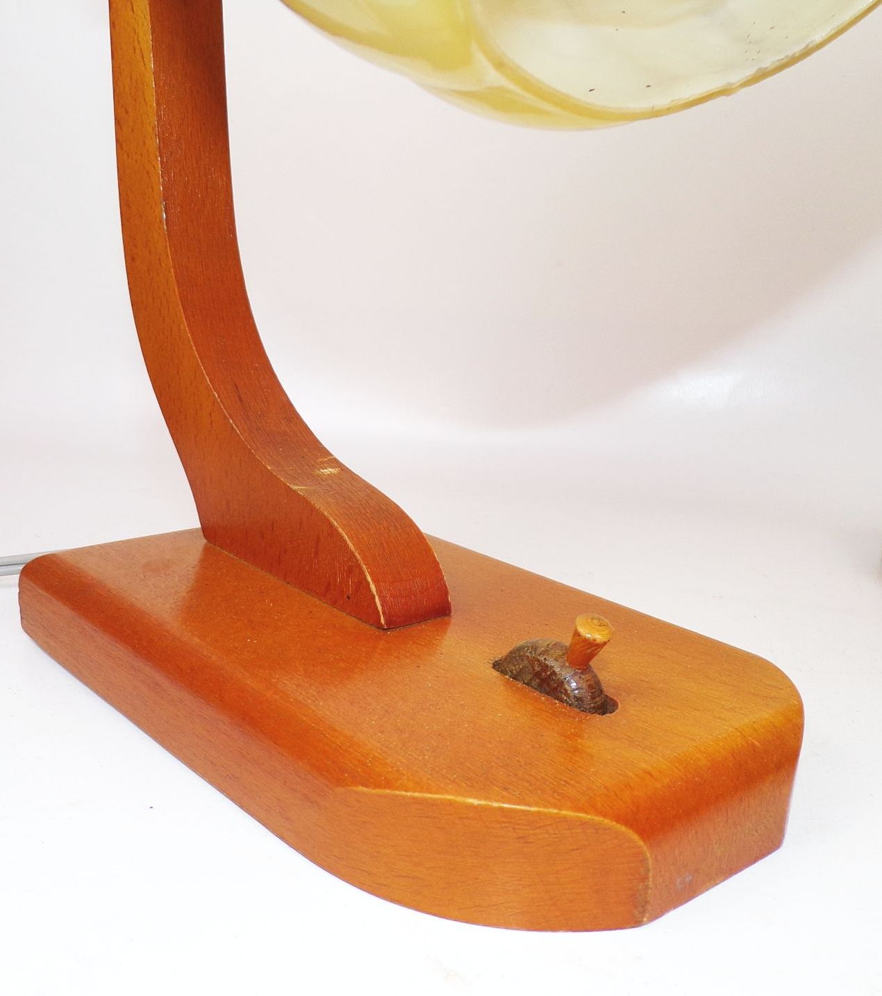 Alte Nachttischlampen Holz Kugellampe Marmor Optik E27 Tischlampe Leuchte